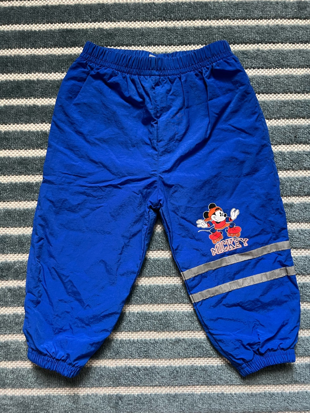 Vintage Mickey & Co. Mickey Mouse Blue windbreaker Track Pants Size 2T
